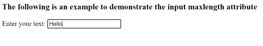 Javascript Input Maxlength TAE