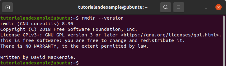 Linux Rmdir Command