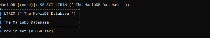 MariaDB- String Functions