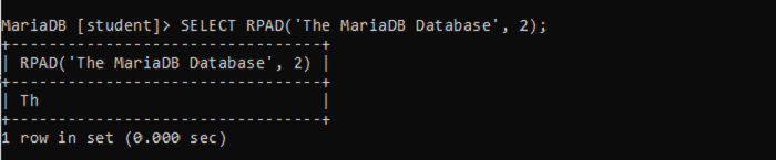 MariaDB- String Functions