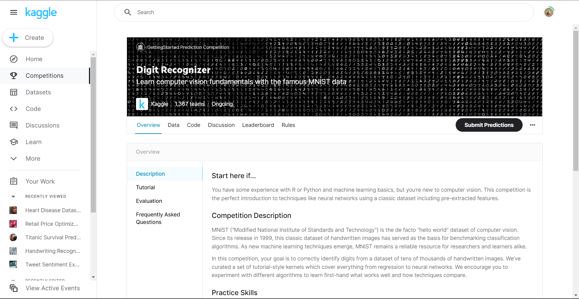 Kaggle Machine Learning Project 