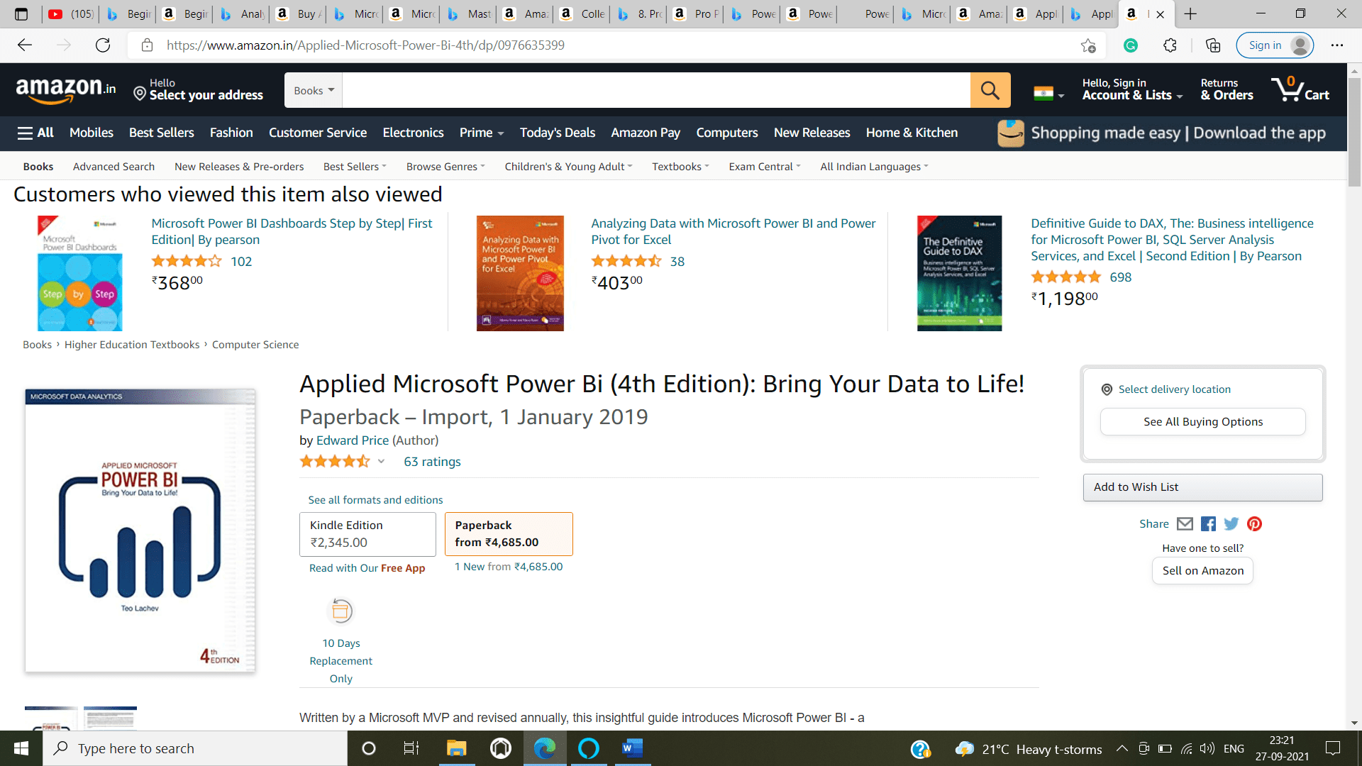 Top 10 Books to master power bi