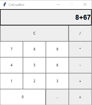 GUI Calculator In Python