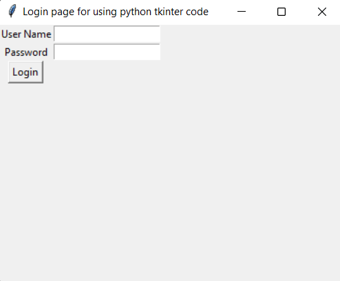 How to create a login page in python