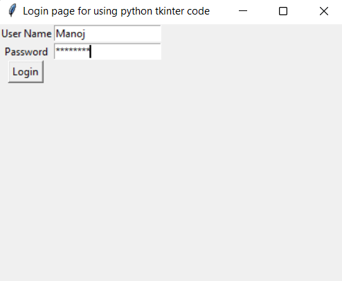 How to create a login page in python