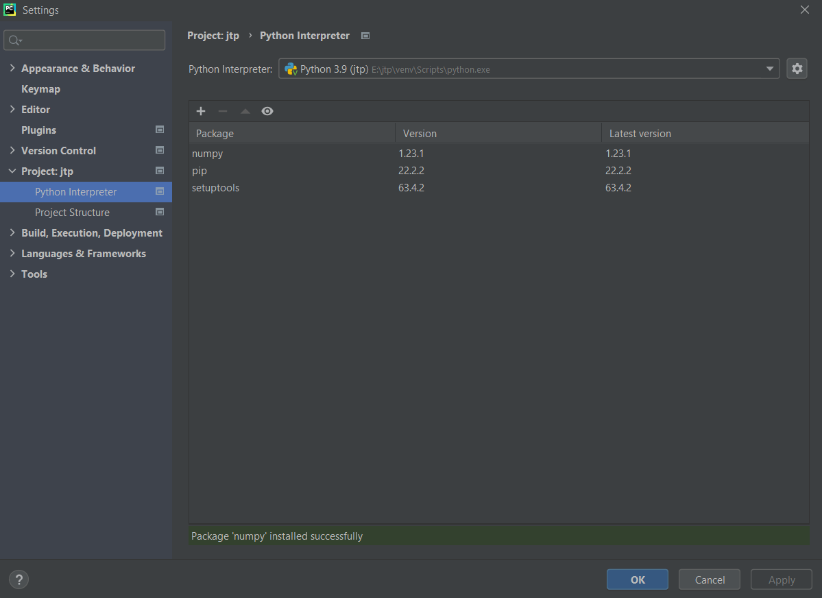 How to Install Numpy in PyCharm