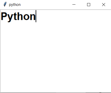 How to set font for Text in Python?