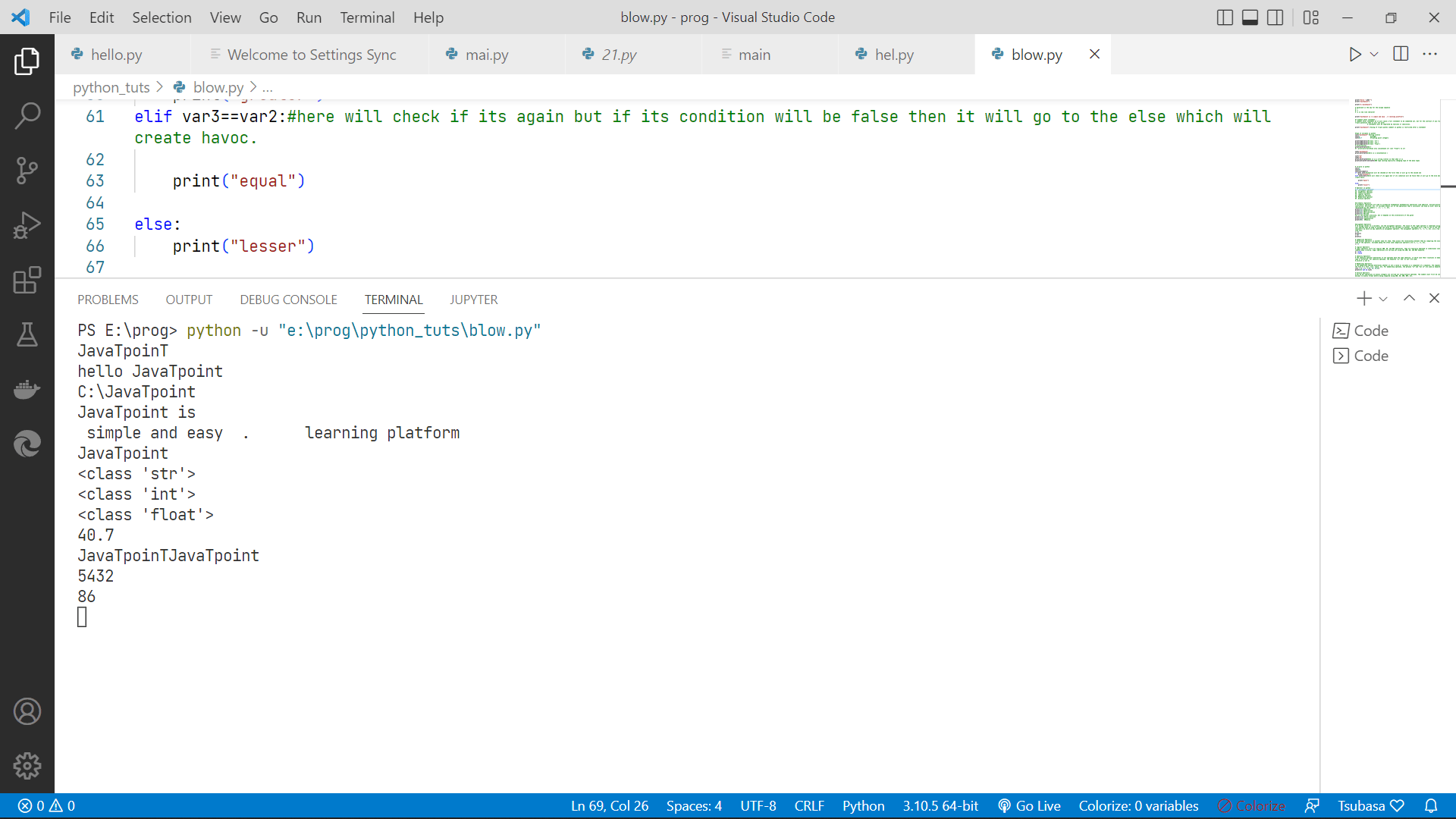 HTML Vs Python