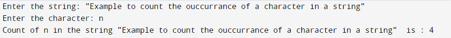 Number of Occurrences of a Character in a String Python