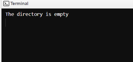 Python: Check if a directory is empty