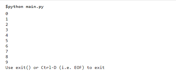 Python exit commands
