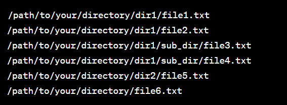 Python List Files in a Directory Recursively