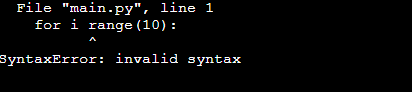 Python Syntax Error: Invalid Syntax