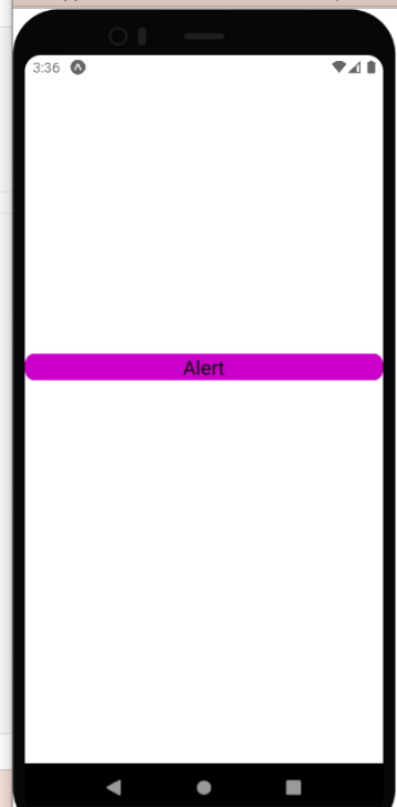 React native Alert