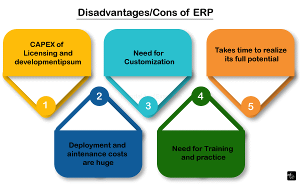 Advantages and Disadvantages of using ERP systems