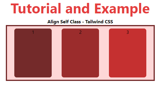 Tailwind CSS Align Self