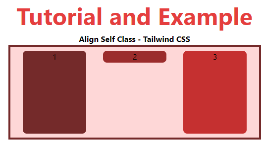 Tailwind CSS Align Self