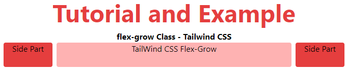 Tailwind CSS Flex Grow