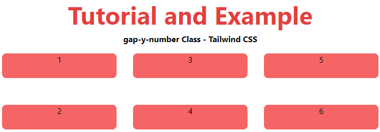 Tailwind CSS Gap
