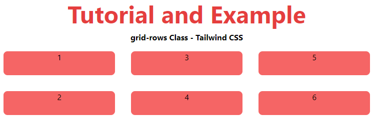 Tailwind CSS Grid Template Rows