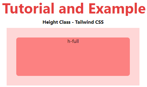 Tailwind CSS Height