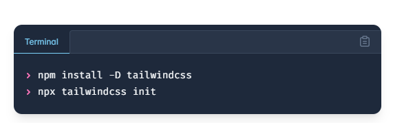 Tailwind CSS Installation