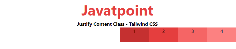 Tailwind CSS Justify Content