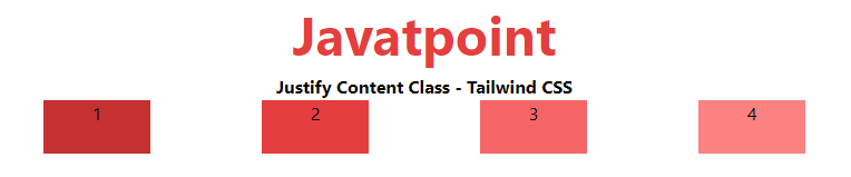 Tailwind CSS Justify Content