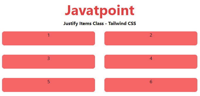 Tailwind CSS Justify Items