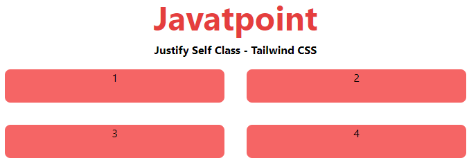 Tailwind CSS Justify Self