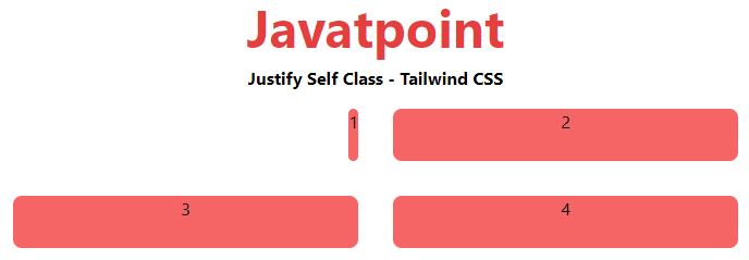 Tailwind CSS Justify Self