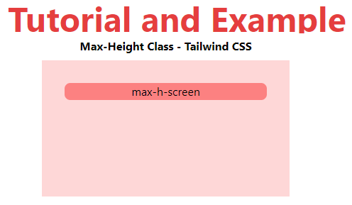 Tailwind CSS Max-Height