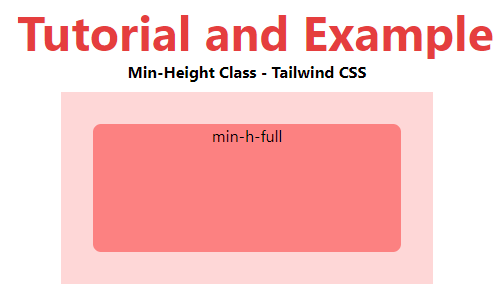 Tailwind CSS Min-Height