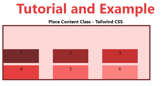 Tailwind CSS Place Content - TAE