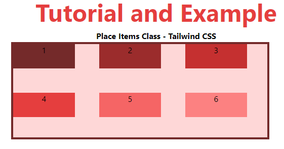 Tailwind CSS Place Items - TAE