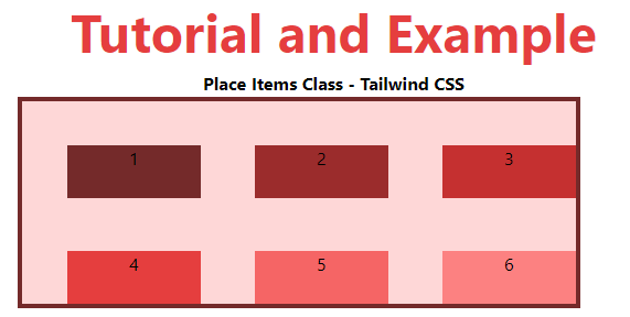 Tailwind CSS Place Items