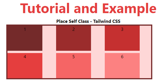 Tailwind CSS Place Self