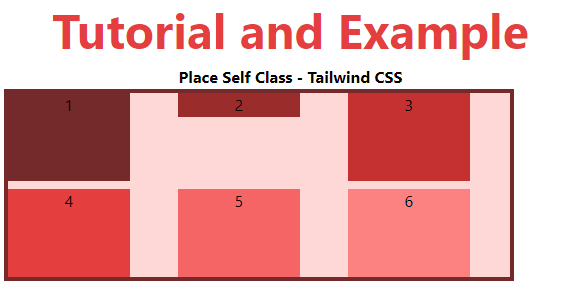 Tailwind CSS Place Self