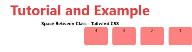 Tailwind CSS Space Between