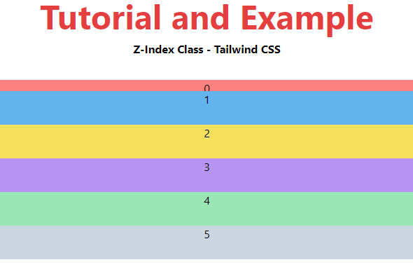 Tailwind CSS Z-index - TAE